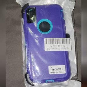 IPhone X/XS Case Purple and Blue